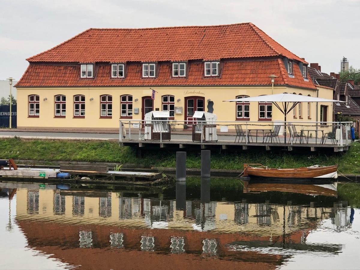 Hotel Das Brueckenhaus Glückstadt Exteriör bild
